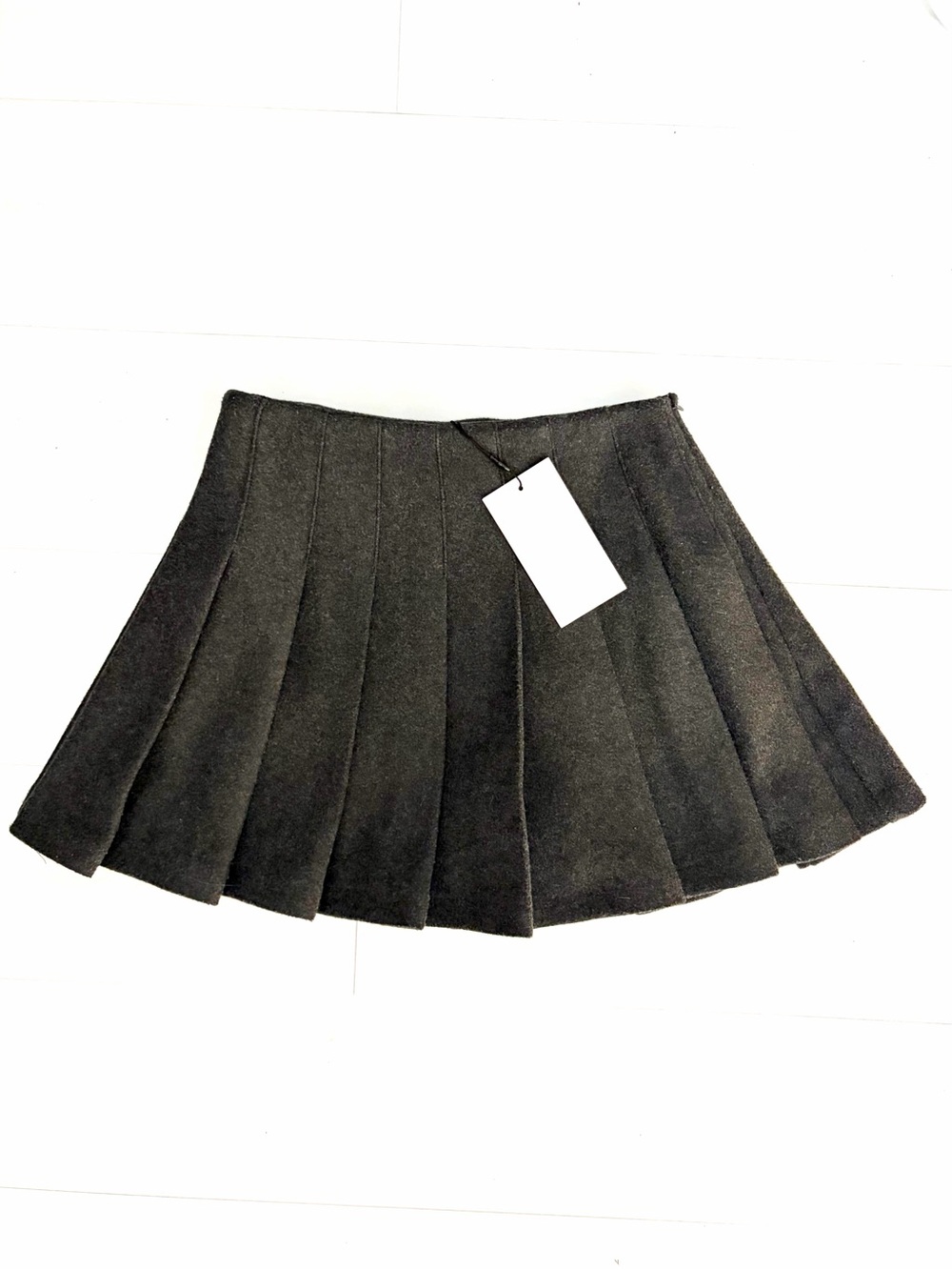 Zara Pleated Mini Skirt Gray / Charcoal Y2K Preppy Schoolgirl Women’s Small